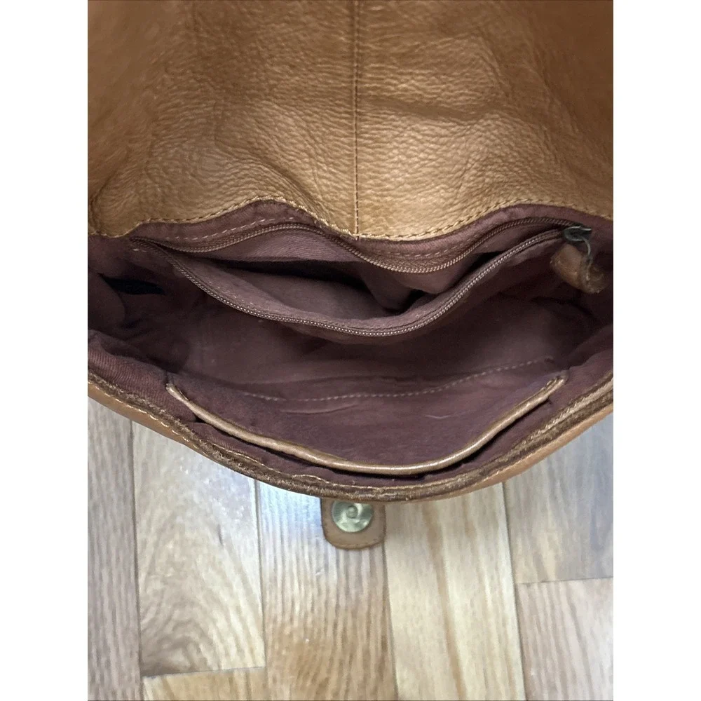 Woman's Woven Butter‎ Soft Brown Leather Crossbody Bag